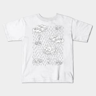 Noncolored Fairytale Weather Forecast Print Kids T-Shirt